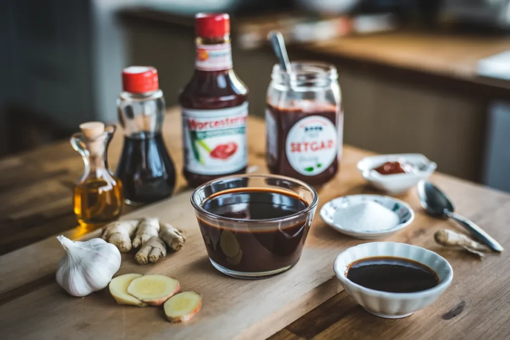 Ingredients for Yakisoba Sauce