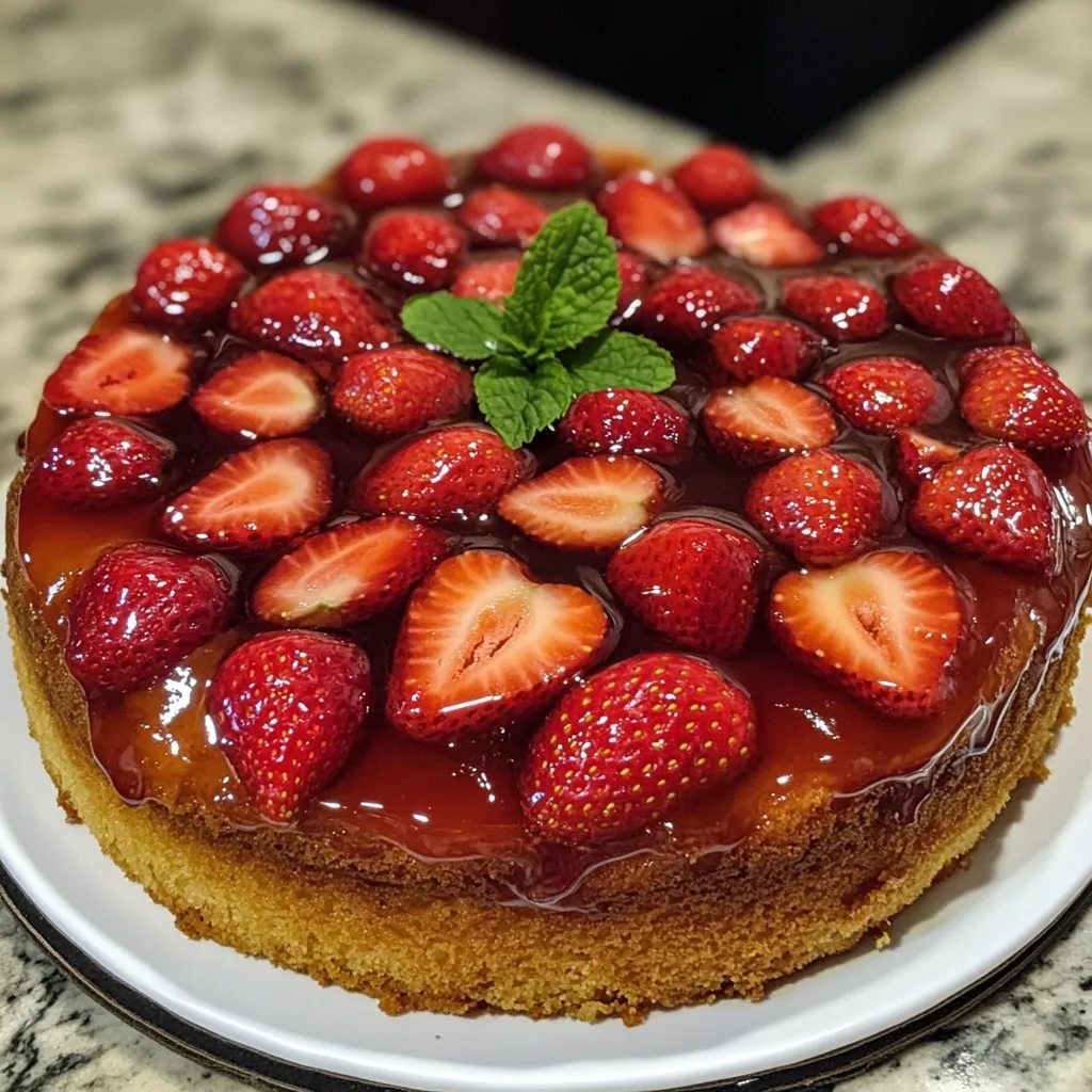 Strawberry Upside Down Cake