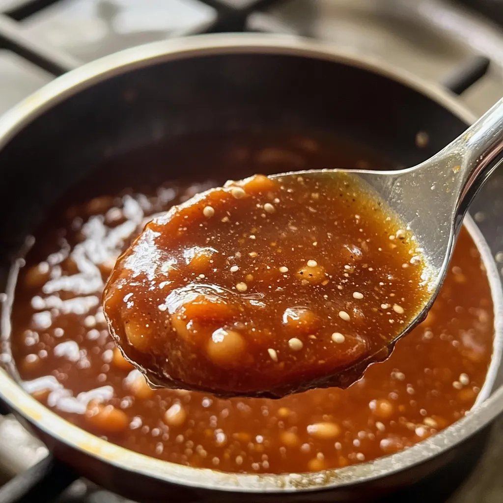 What is the sauce made of in baked beans?