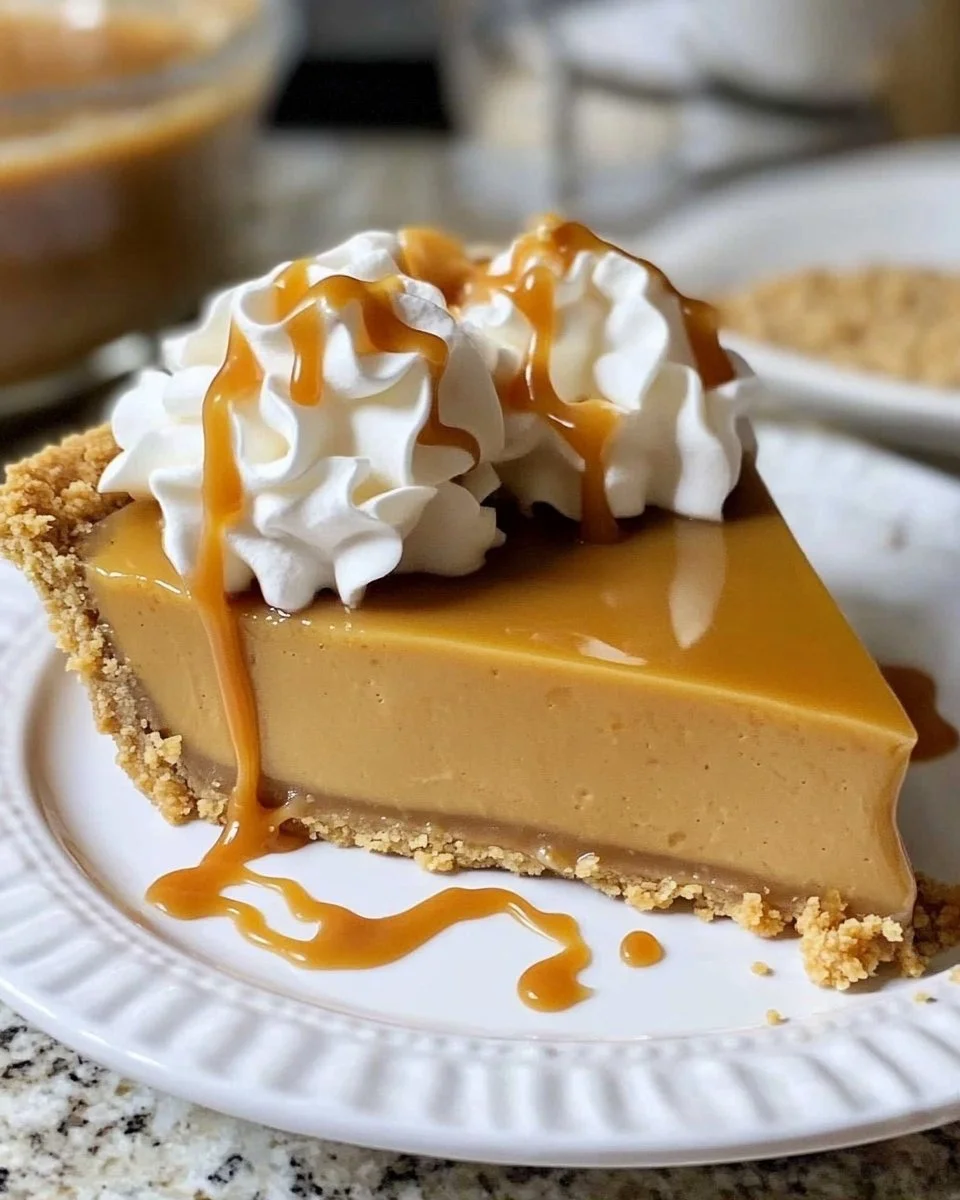 Butterscotch Heaven Pie with rich filling and buttery crust