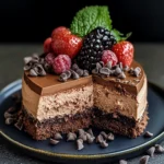 easy chocolate mousse cake