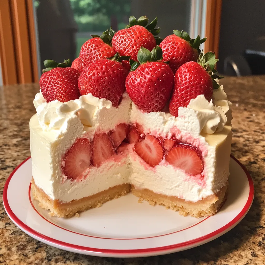 strawberry shortcake cheesecake recipe easy