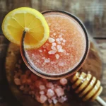pink salt trick recipe drink with lemon and honey