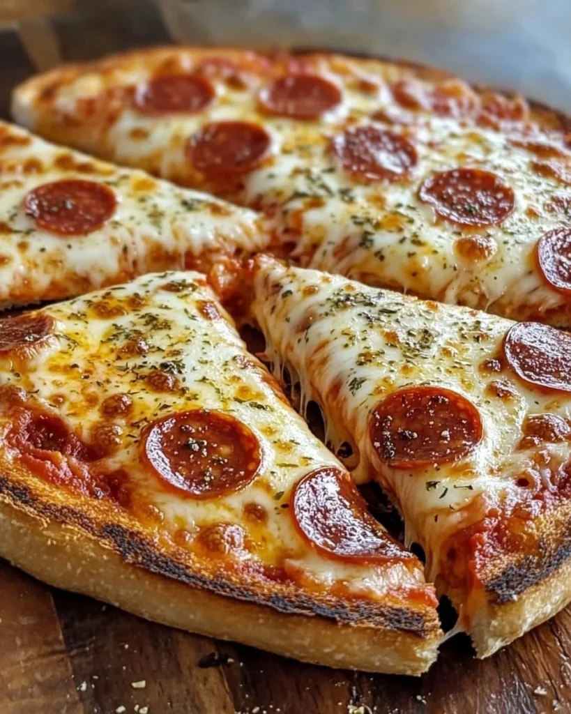 Delicious Pizza Grilled Cheese sandwich with melted cheese and pizza toppings