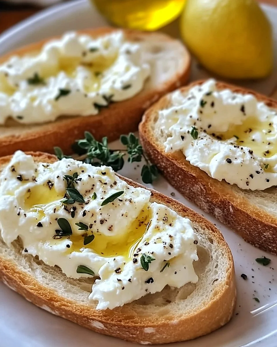 Creamy whipped feta topped with spicy hot honey and served with bread.