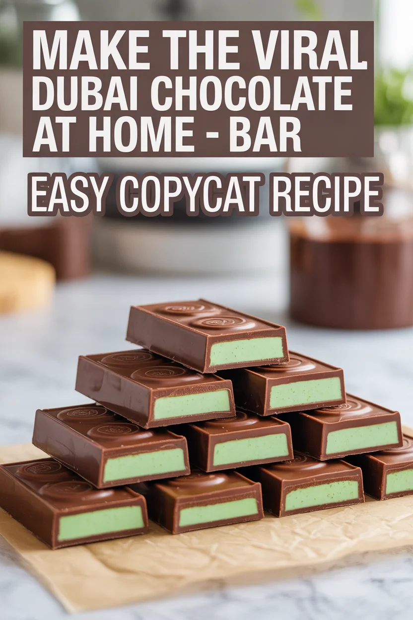 Make the Viral Dubai Chocolate Bar at Home – Easy Copycat Recipe