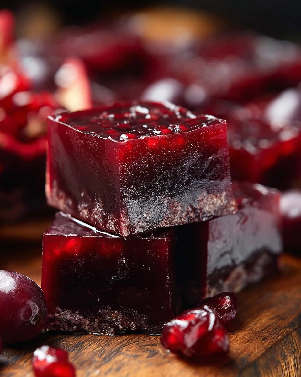 Delicious Halloween Blood Moon Fudge dessert with dark chocolate and red swirl
