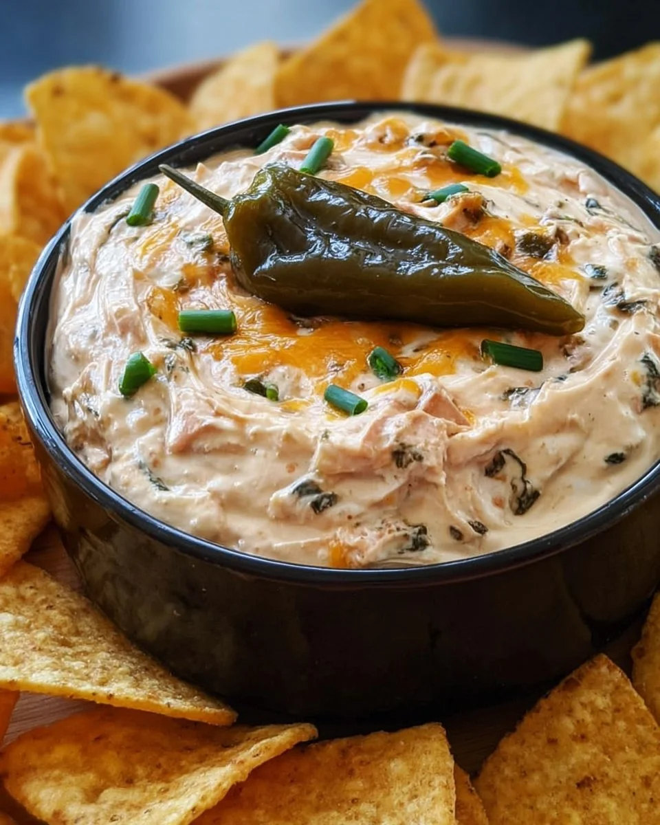 Delicious roasted jalapeño cowboy cream cheese served with crackers and vegetables.
